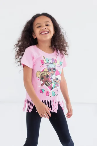 Vista 2 de L.O.L. Surprise! Diva Bon Bon Queen Bee Neon QT Camiseta de cumpleaños para niñas de niño pequeño a niño grande