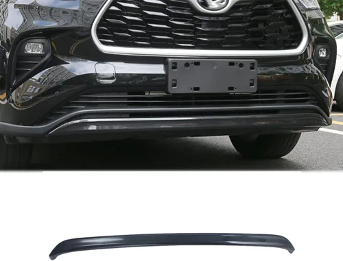 Vista 8 de Accesorios de coche para Toyota Highlander 2020 2021 2022 2023 Protector de parachoques delantero ABS negro (configuración alta)