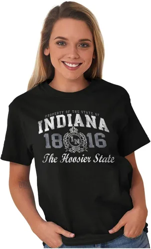 Vista 33 de Indiana Midwestern Souvenir Tourist in Crewneck Camisetas Mujer