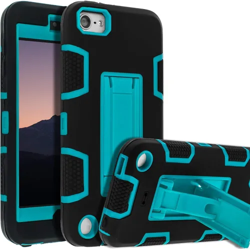 Vista 8 de Funda para iPod Touch 7ª/6ª/5ª generación, funda con función atril para iPod Touch, antiarañazos, antihuellas, resistente, a prueba de golpes