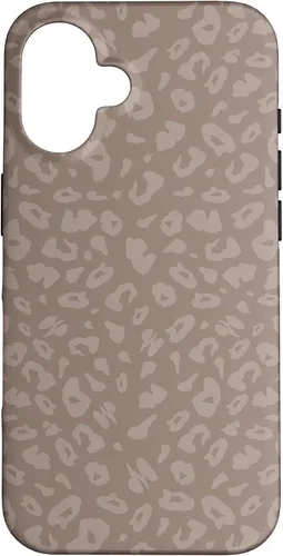 Vista 32 de Neutral Tan - Chic Elegant Leopard Animal Funda con patrón de impresión para iPhone 17