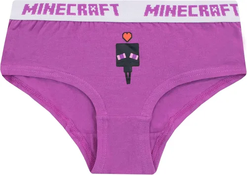Vista 2 de Minecraft Paquete de 5 ropa interior para niñas