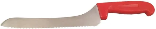 Vista 2 de Cuchillo de pan offset de 9 pulgadas de hoja - negro o rojo - cocina doméstica y comercial (paquete de 3 - negro)