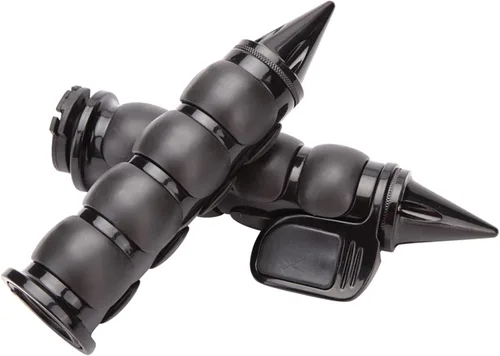 Vista 3 de Empuñaduras negras de manillar de motocicleta de 1 pulgada con acelerador compatible con Sportster 883 Street Bike Dirt Bike Cruiser y Chopper