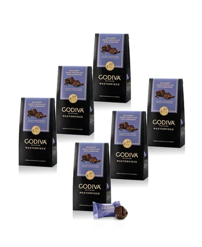 Vista 12 de Godiva Masterpiece - Bolsas de chocolate oscuro, centro de caramelo, 4