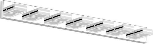 Vista 14 de Ralbay - Luces de tocador de baño de 5 temperaturas de color ajustables, negras, 4 luces, acrílicas, modernas, LED, mate, accesorios de iluminación