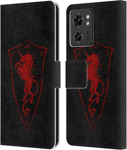 Vista 8 de Head Case Designs Funda de piel con licencia oficial de Christos Karapanos Demon Shield compatible con Motorola Moto Edge 40