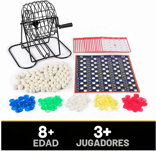 Vista 2 de Spin Master Games Cardinal Classics Deluxe - Juego de bingo de metal