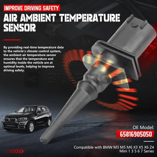 Vista 3 de Sensor de temperatura del aire exterior compatible con BMW E46 E39 E38 X3 X5 M5 M6 Z4 3 5 7 Series MINI (reemplaza 65816936953 65816905050)