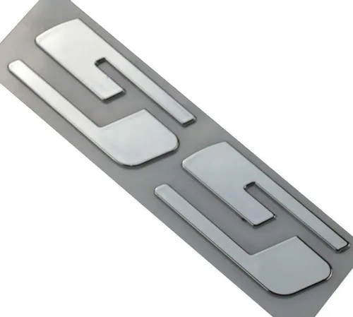 Vista 4 de 3 emblemas SS de repuesto para placa de identificación de automóvil 3D para Silverado Sierra (cromado)