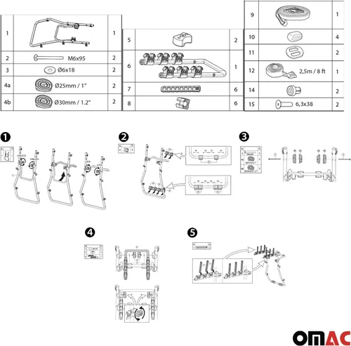 Vista 4 de 3 portabicicletas soporte de enganche para Subaru Forester 2003-2008 negro 1 unidad