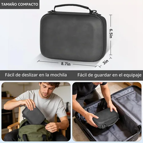 Vista 5 de Estuche rígido para estabilizador de cardán DJI Osmo Mobile 8/7P/7 Negro