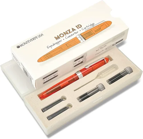 Vista 3 de Monteverde Monza ID Pluma Estilográfica - Naranja