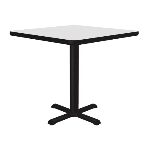 Vista 25 de Correll - Mesa cuadrada de pub de 24 pulgadas, mesa de cóctel de comedor de 29 pulgadas de alto, parte superior laminada de alta presión de granito