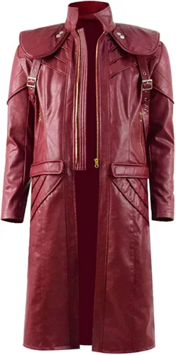 Vista 4 de Dante Cosplay - Chaqueta de disfraz de Devil May Cry Nero Cosplay traje de Halloween para hombre