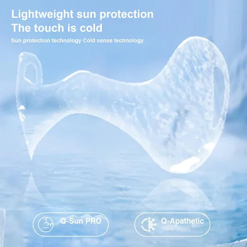 Vista 6 de Parche de protección solar – Protector UV facial, protector de ojos de ciclismo Protector solar transpirable y cómodo con diseño ligero, accesorio