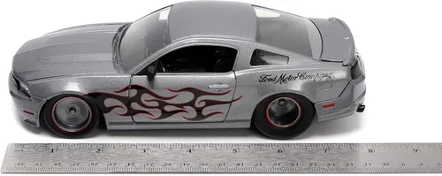 Vista 7 de Jada Toys Big Time Muscle 1:24 2010 Ford Mustang GT - Coche fundido a presión, juguetes para niños y adultos