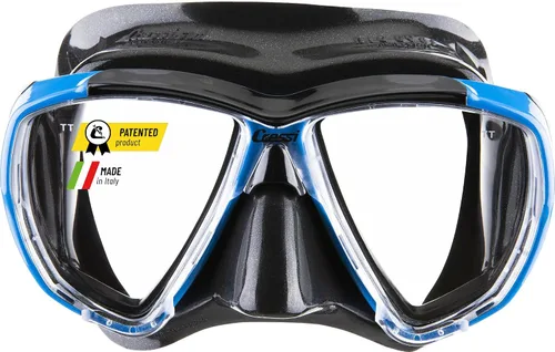 Vista 12 de Cressi Máscara de buceo para adultos con lente inclinada para buceo - Big Eyes: Made in Italy