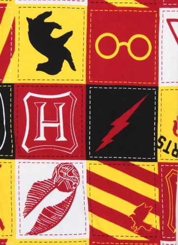 Vista 5 de Bioworld Harry Potter - Pantalones de pijama con logotipo acolchado para hombre