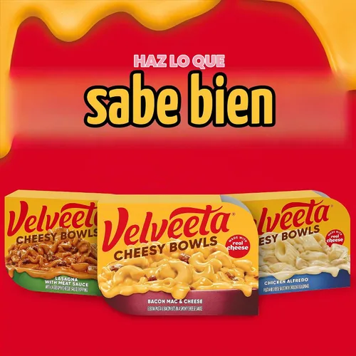Vista 8 de Velveeta Cheesy Bowls - Comida para microondas con tocino y queso, bandeja de 9 onzas