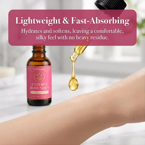 Vista 2 de Wellnature Cyperus Rotundus Oil for Hair Removal - Organic Cold-Pressed Cypress Rotundus Oil to Help Reduce the Appearance of Unwanted Hair