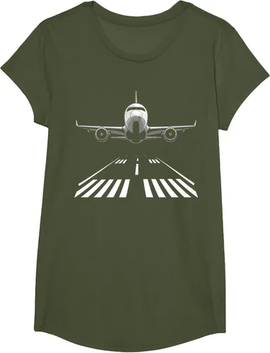 Vista 39 de Airplane Take Off Runway Pilot Jet T-Shirt Negro