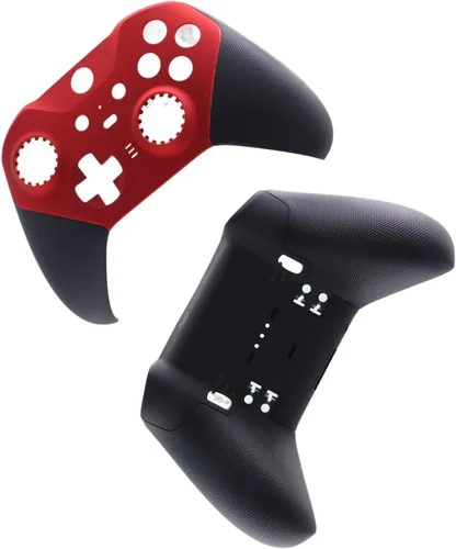 Vista 2 de Deal4GO Cubierta frontal de carcasa frontal con carcasa trasera Kit de repuesto para controlador Xbox One Elite 2 Modelo 1797 (rojo)