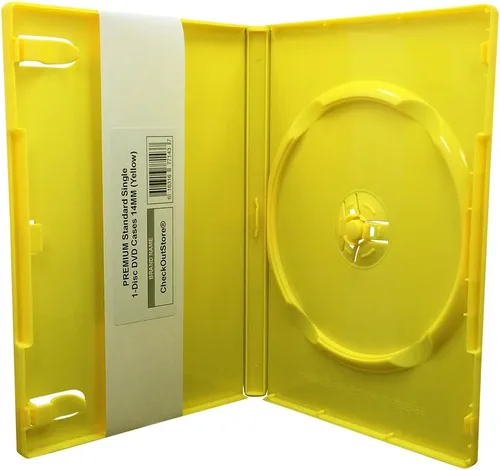 Vista 8 de CheckOutStore Premium - Estuche para 1 disco único estándar de DVD de 14 mm, Negro, 6