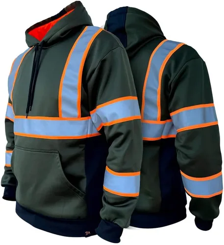Vista 19 de SafetyShirtz SS360 ANSI Clase 3 Tipo R Sudaderas con Capucha Gráfica