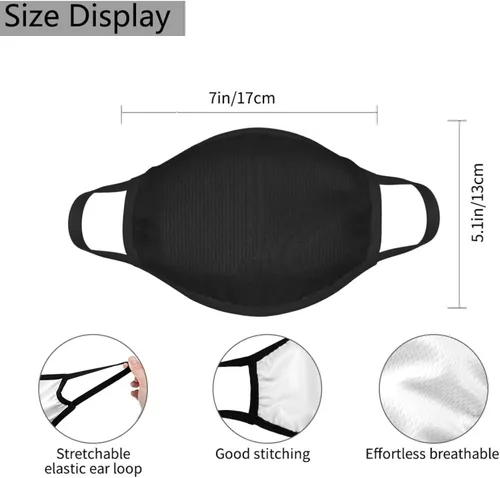 Vista 4 de UKQMK Paquete de 3 mascarillas faciales reutilizables de moda para niños, pasamontañas lavables