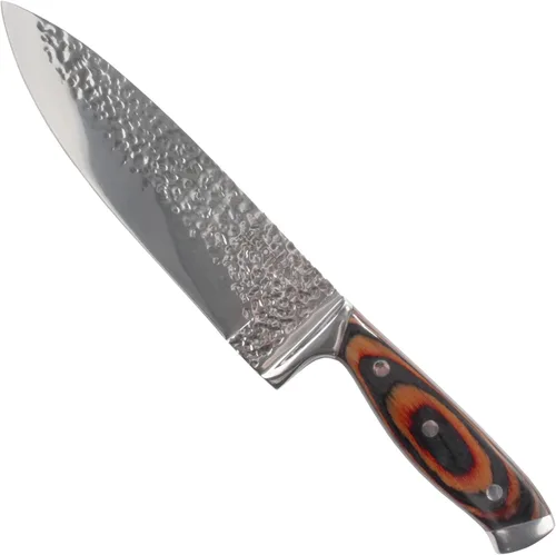 Vista 8 de BambooMN Auténtico cuchillo de chef chino para carne, 3 piezas Surtido de 3 tamaños