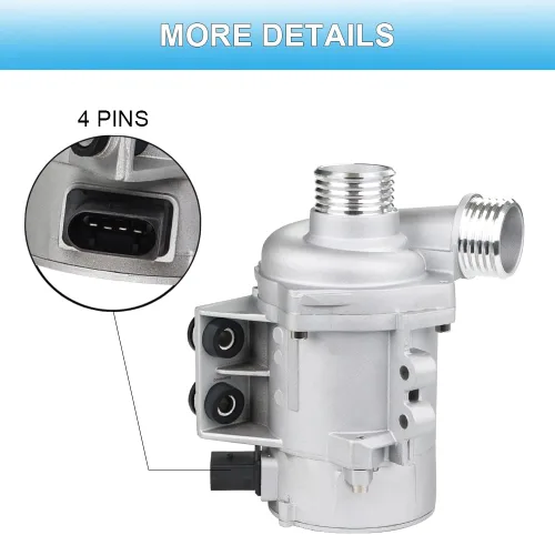 Vista 4 de JDMON Compatible con bomba de agua de motor eléctrico BMW Z4 X3 X5 325i 325xi 328i 328xi 525i 525xi 528i 528xi reemplazar 11517586925 702851208