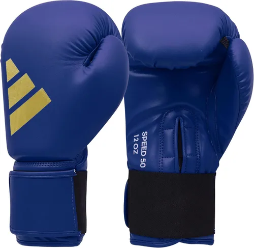 Vista 3 de adidas Speed 50 Guantes de boxeo de gel – Guantes de boxeo para adultos para hombres y mujeres – Guantes de bolsa pesada, guantes de kickboxing