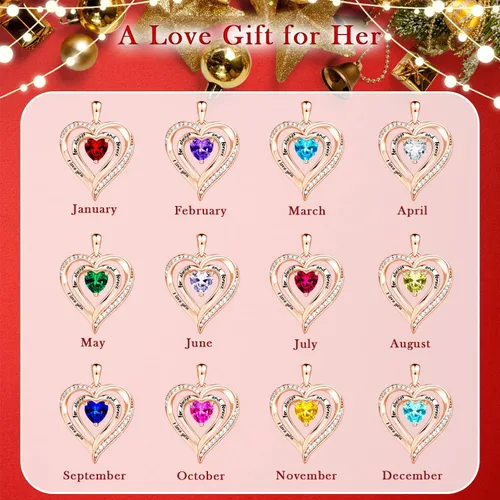 Vista 6 de Collares de corazón para mujer