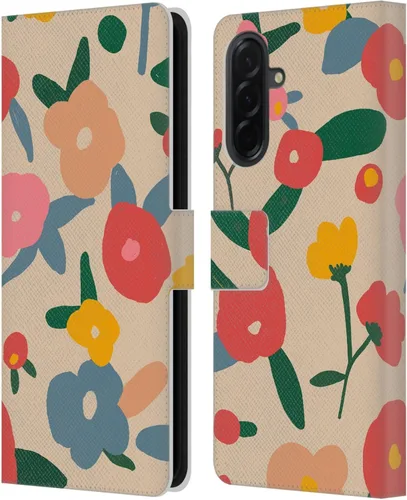 Vista 181 de Head Case Designs Officially Licensed Ninola Ditsy Flowers Yellow Nature Bold Leather Wallet Case Compatible with Samsung Galaxy A07 4G