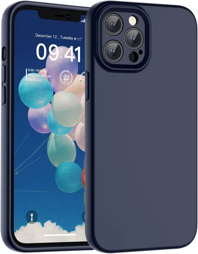 Vista 102 de SUPFINE - Funda diseñada para iPhone 12, silicona líquida premium con [forro de microfibra suave antiarañazos][protección de cámara mejorada], funda
