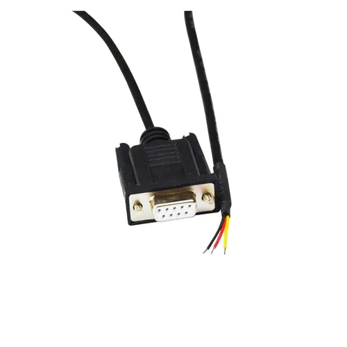 Vista 3 de D-SUB 9-PIN 9-Hole DB9 macho y hembra de un solo cabezal RS232 COM Port Serial Cable de extensión RS232 Cable de comunicación de programación RS232