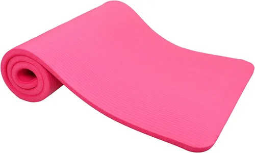 Vista 6 de Fitvids Esterilla de yoga extra gruesa de alta densidad antidesgarros de 1/2 pulgada con correa de transporte