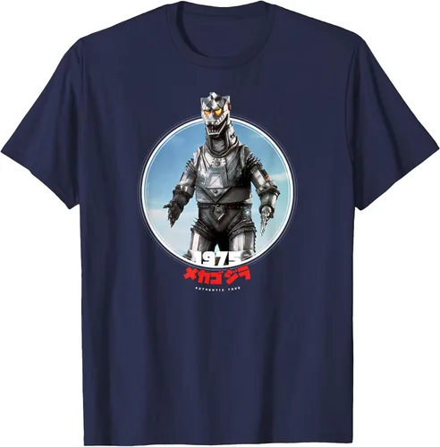 Vista 24 de Godzilla Mechagodzilla 1975 Icons of Toho T-Shirt Asphalt Grey