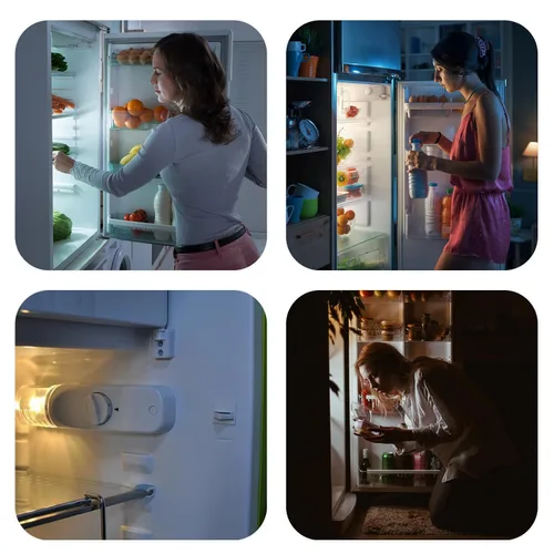 Vista 6 de Interruptor de luz de repuesto para puerta de refrigerador, control momentáneo de 2 pines compatible con GE, Whirlpool, Maytag, KitchenAid y más