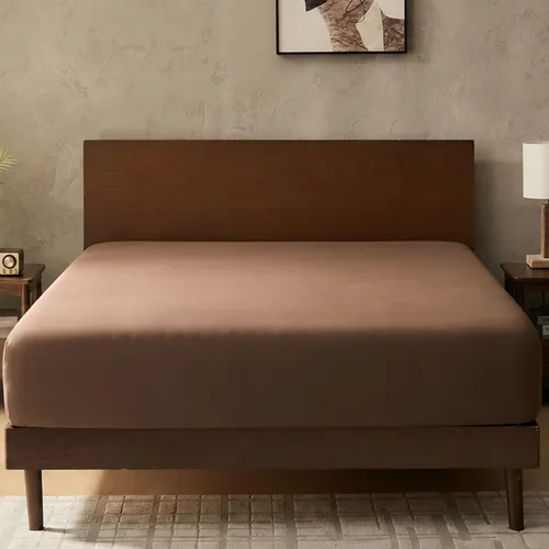Vista 10 de GOKOTTA Sábana Ajustable Solamente - Sábana Ajustable de Rayón de Bambú con Bolsillo de 15 Pulgadas, Sábana Inferior Súper Suave y Refrescante con 4