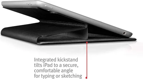 Vista 4 de Twelve South SurfacePad - Funda de piel de napa de lujo ultradelgada para iPad mini de 5 pulgadas + soporte de pantalla con función de Negro