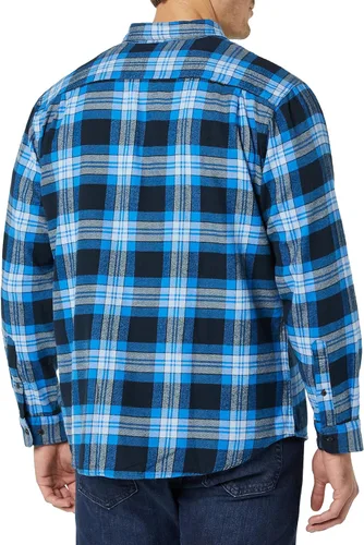 Vista 5 de Tienda Essentials Camisa de franela de manga larga para hombre (disponible en tallas grandes y altas)