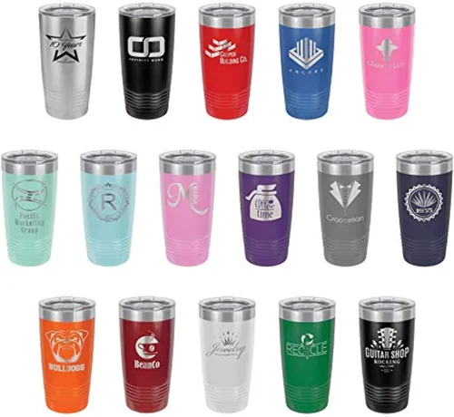Vista 6 de Taza con texto en inglés "I RUN FROM MY KIDS 20oz Drink Tumbler with Straw », grabada con láser, taza de viaje con divertidas citas de Yeti Rambler