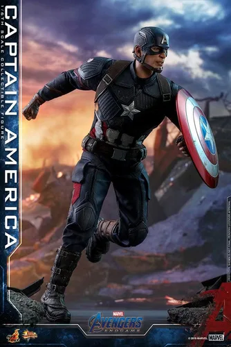 Vista 3 de Hot Toys 1:6 Capitán América - Vengadores: Endgame, Multicolor, HT904685