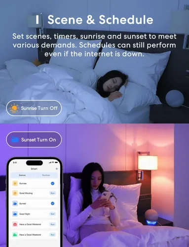 Vista 6 de Meross Bombilla inteligente, bombillas LED BR30 con WiFi de inundación compatibles con Apple HomeKit, Alexa, Google Assistant y SmartThings