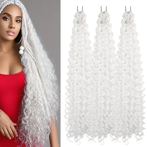 Vista 32 de 3 trenzas de ganchillo Passion Twist, cabello sintético preseparado para trenzar de 14 pulgadas, 3 paquetes de cabello trenzado pretrenzado