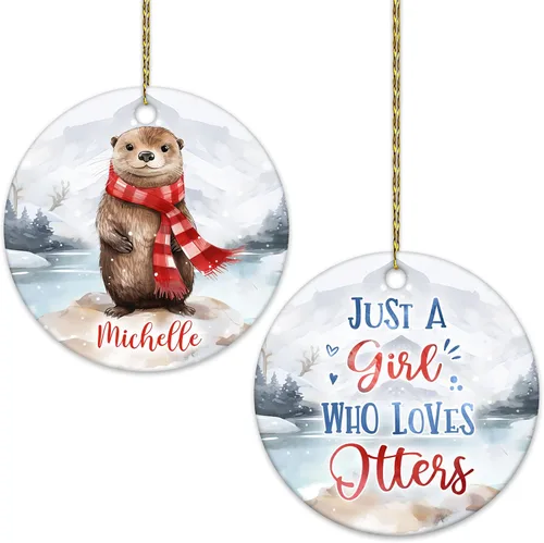 Vista 18 de Hyturtle Adorno de Navidad personalizado, con nombre personalizado, círculo de cerámica, para amantes de las abejas, decoración de árbol, regalo