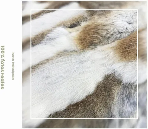 Vista 4 de Fundas de almohada de piel natural auténtica, almohadas suaves y peludas, funda de almohada de piel de conejo real, acogedora funda de cojín de piel