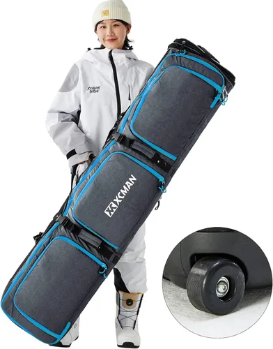 Vista 7 de Bolsa de snowboard con ruedas XCMAN de longitud ajustable